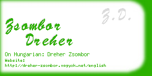 zsombor dreher business card